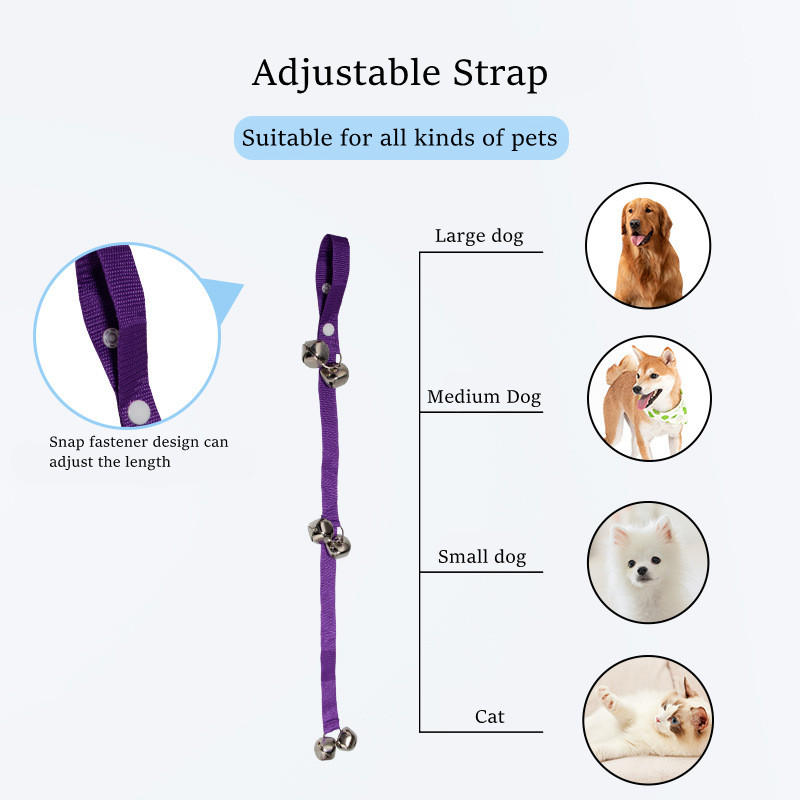 Durable Pet Training Doorbell Rope Lanyard Door Warning Bell Guide Dog Pet Training Bell Supplies Dog Bell Lanyard Universal