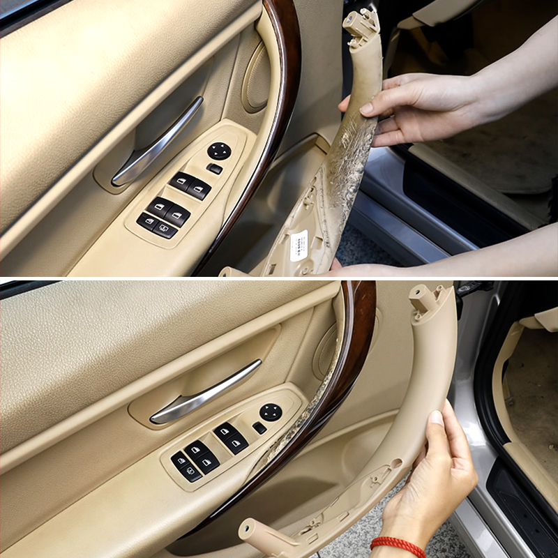 Car Interior Door Handle Pull Trim Cover For F30 F31 F32 F33 F34 F35 F36 F80 Left Right Inner Panel Black Beige