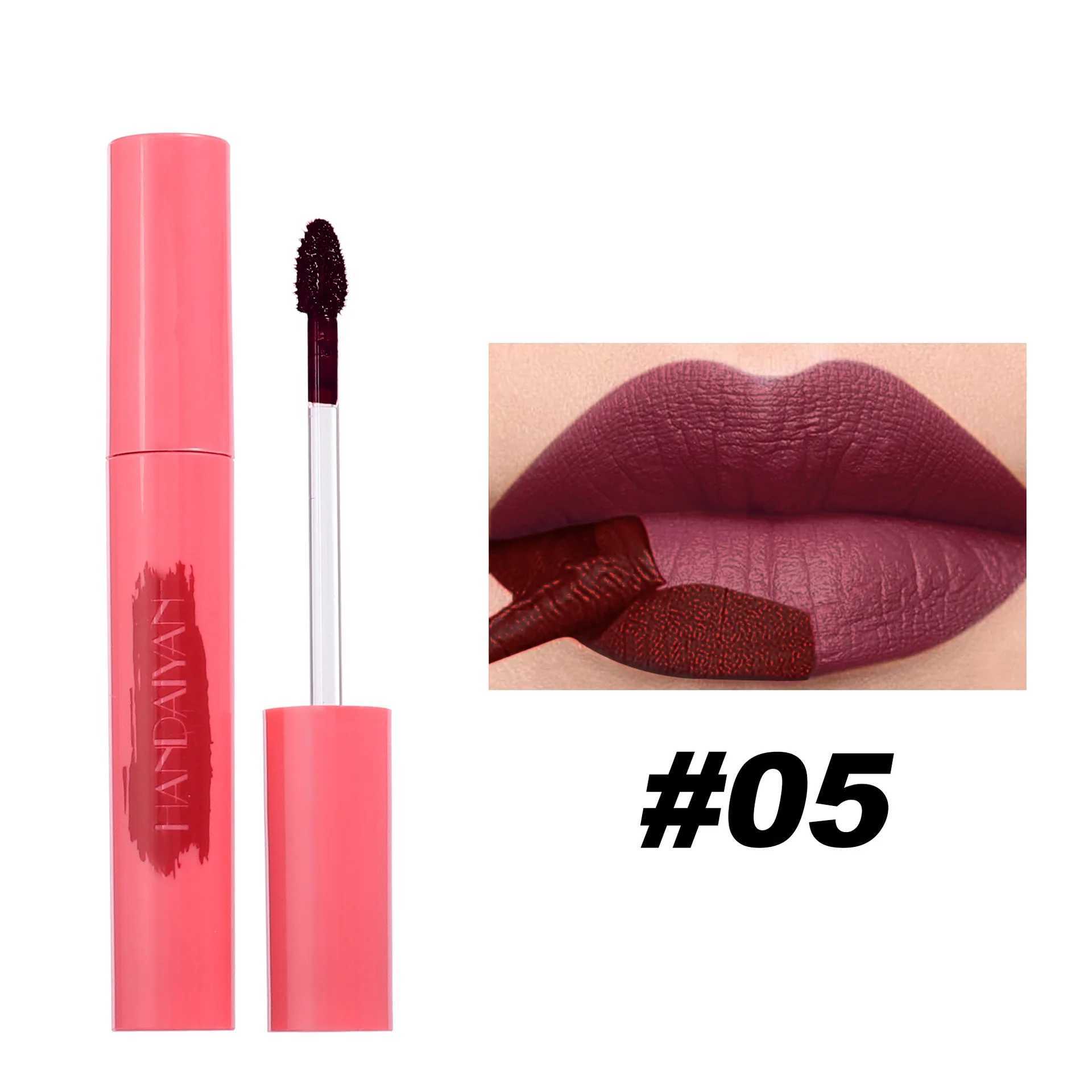 6 color tear off liquid lipstick matte lipstick peel off lipstick glass waterproof durable makeup sexy red lip gloss cosmetics W241101