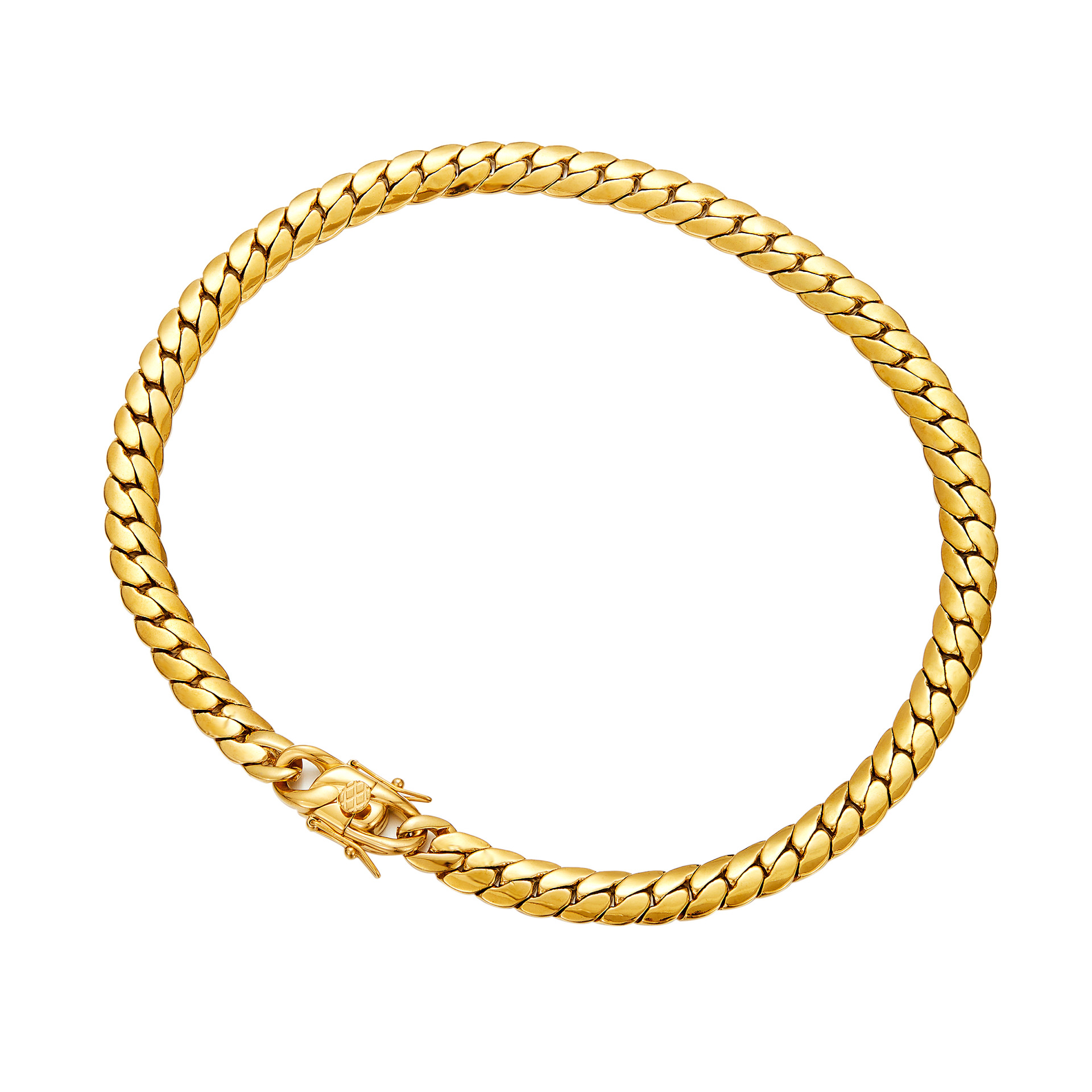 10mm Flat Snake 316L Stainless Steel Miami Cuban Chain Necklace Bracelet Jewelry