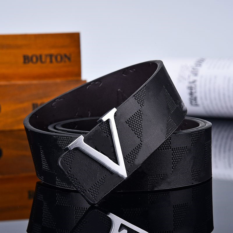 Mens Designer Embossing Belt Gold Silver Black Buckle Fashion Genuine Cowhide Letters Style for Man Woman Waistband Belts Width 3.8cm