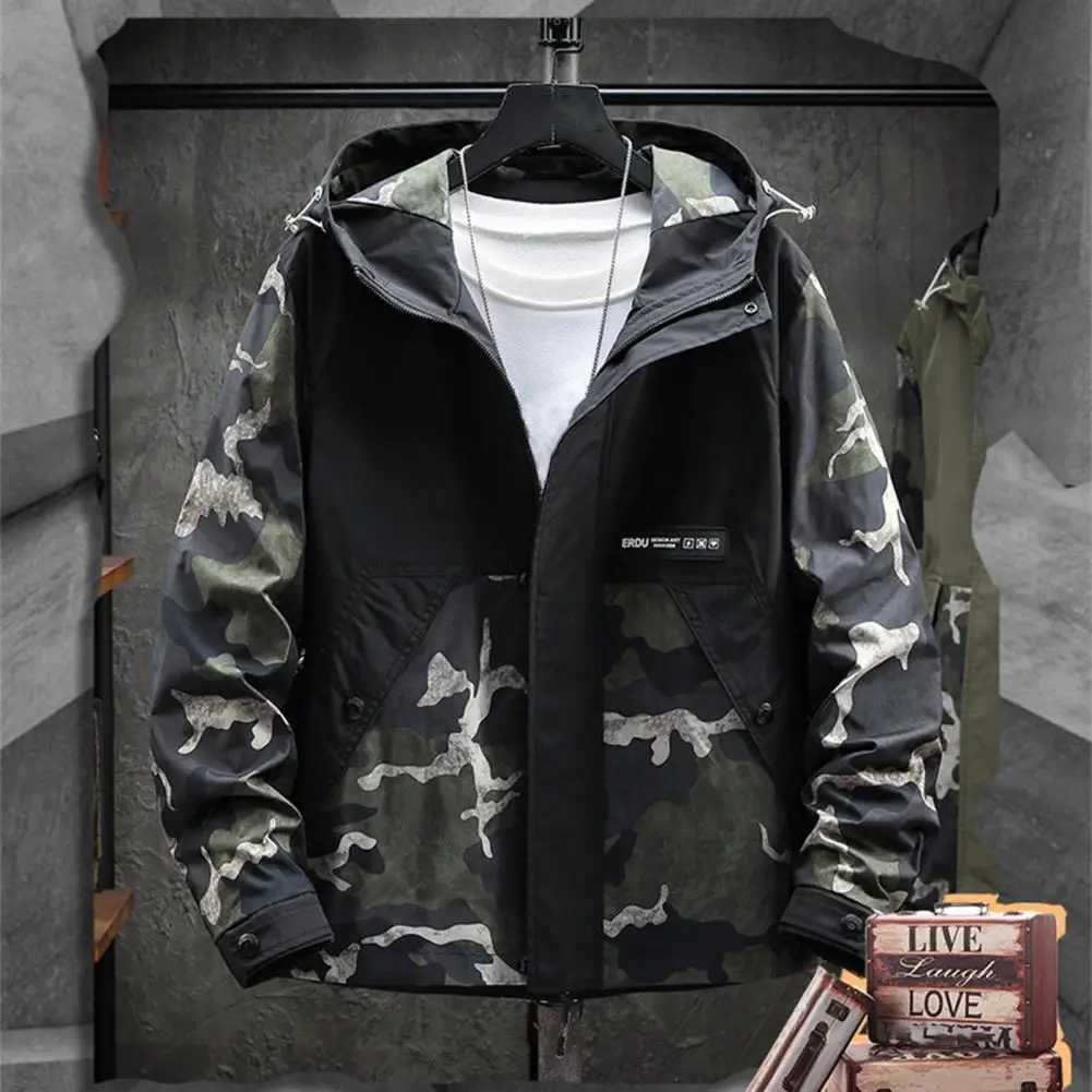 Mens Jacket Washable Mens Hoodie Spring Autumn Strtwear Trendy Relaxing Fit Printed Windbrr W241102