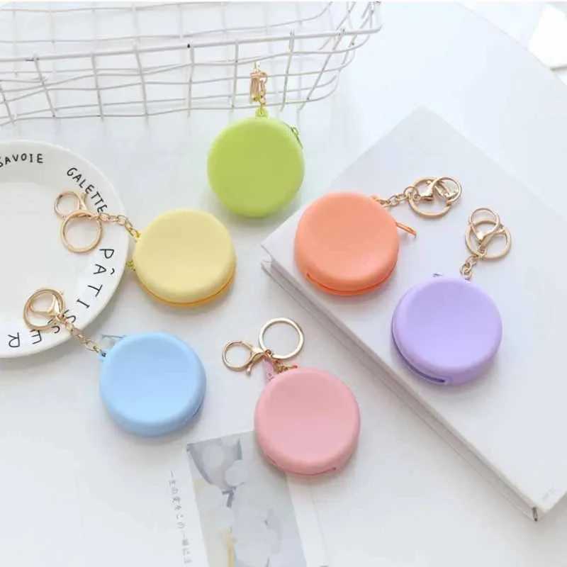 Women Girls Candy Color Silice Mini Round Coin Holder Case Coin Purses Fi Coin Purse Zipper Wallet For Kids Women LadiesXJ241111