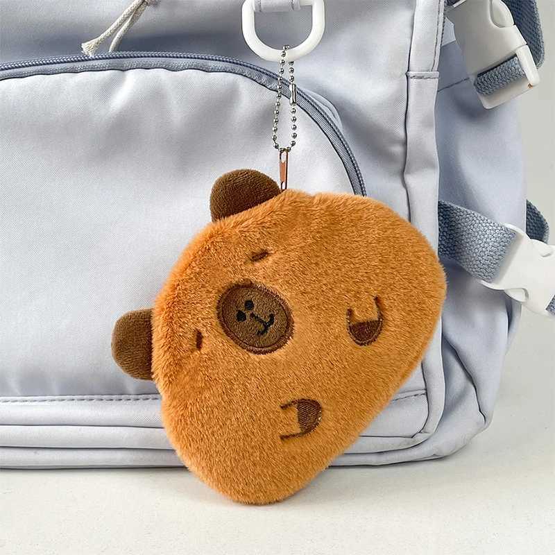 Creative Capybara Plush Coin Purse Fi Kaii Mini Storage Bag Keychain Carto Bags Pendant Decorati GiftsXJ241111