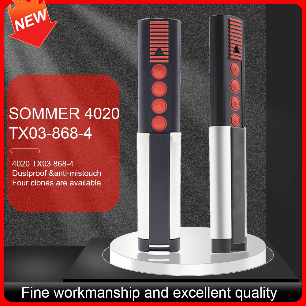 SOMMER 4031 4020 TX03-868-4 SOMMER 4026 TX03-868-2 868MHz Garage door Remote Control Rolling Code 4 buttons Hand Transmitter