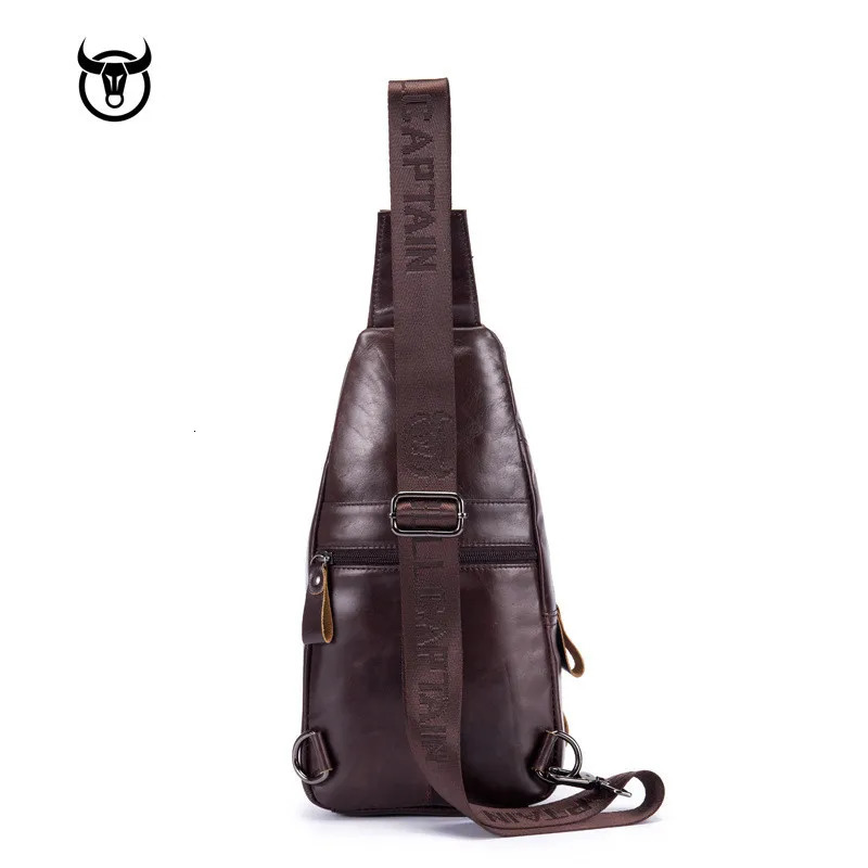 Genuine Leather Men Messenger Bag Casual Crossbody Fashion Mens Handbag men chest bag Male Shoulder 241029