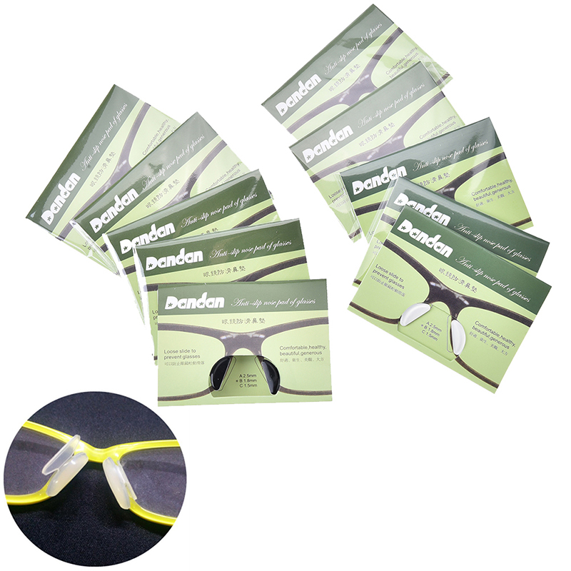 5Pairs Silicone Soft Sticker Anti-Slip Nose Pads for Eyeglass Sunglass Glasses
