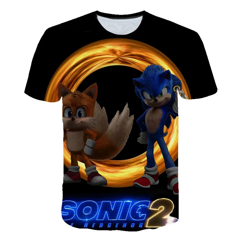 Unisex T Shirt Boys Girls 3D print super sonic T-shirt new Hip Hop Graphic T shirt 2025 Funny Daily Casual Tee Shirt Clothes fit 3-14 T
