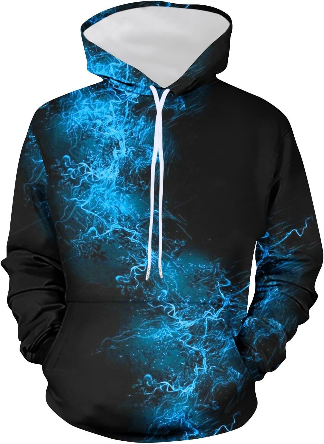 Hoodie for Mens Womens Mens 3D Print Hoodies Casual Hooded Drawstring Pullover Tops Athletic Sweatshirt Novelty Graphic Fleece Sweater Graphic Hoodies