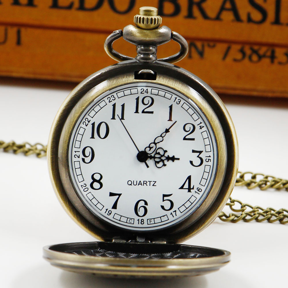 Hot Selling Classic Quartz Pocket Watches Personality Creative Unique Gifts Unisex Fob Clock reloj de bolsillo hombre