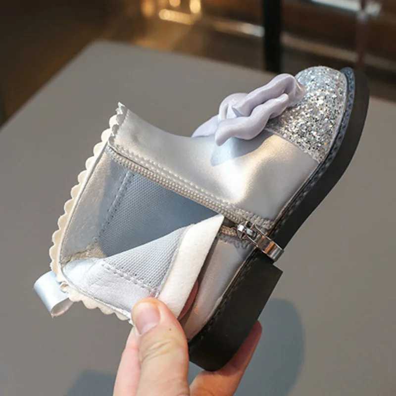 Home>Products>Bow Girls Fashion Boots>Shiny Toes>PU Leather Childrens Princess Shoes>Spring and Autumn Zipper Anti slip Childrens Ankle