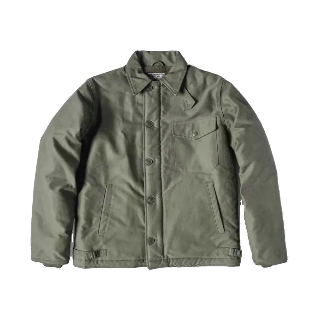 Red Bronson USN A-2 Deck Jacket Cold Weather Retro Military Jacket A2 N1 W241102