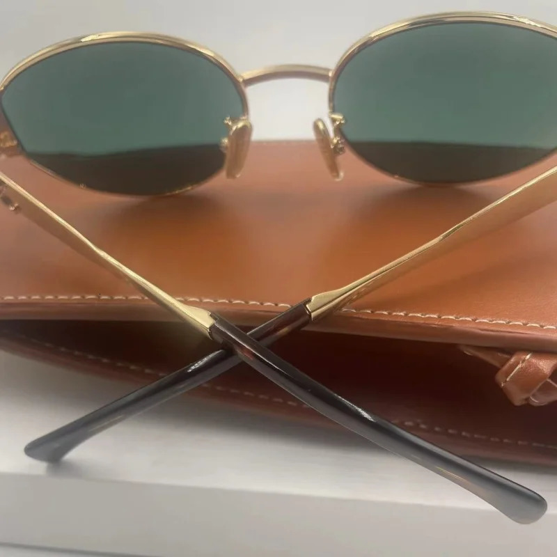 Womens oval shaped small sunglasses summer eye mask retro unisex sunglasses UV400 241031