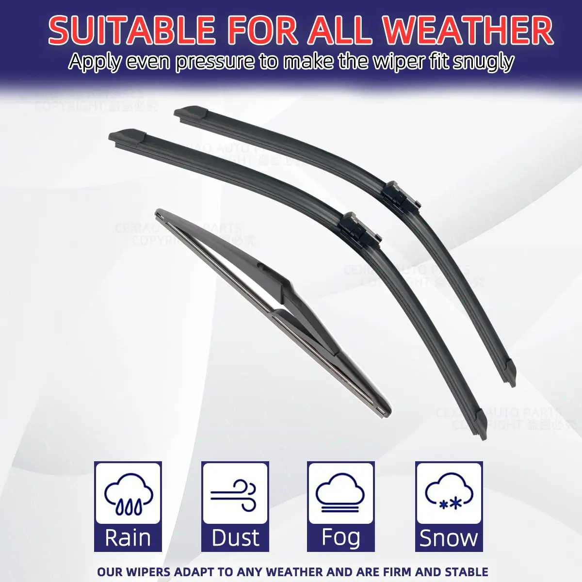 new For VW Golf 5 2003-2009 Car Front Rear Wiper Blades Soft 2025 Rubber Windscreen Wipers Auto Windshield 24"19"13" 2005 2006 2007 200