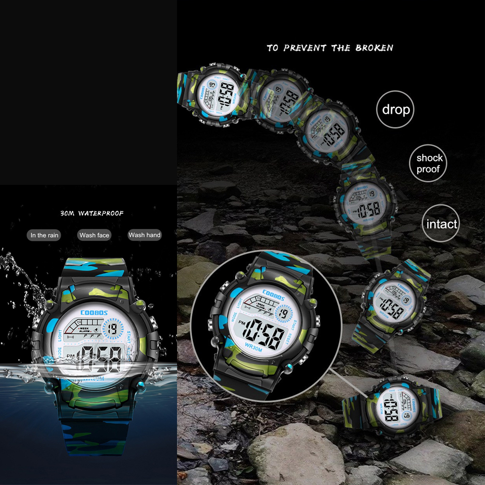 New 2025 Watch For Child Boy new Girl Sport Kids Watches Alarm Date Luminous Digital Waterproof Watches Student Electronic Clock