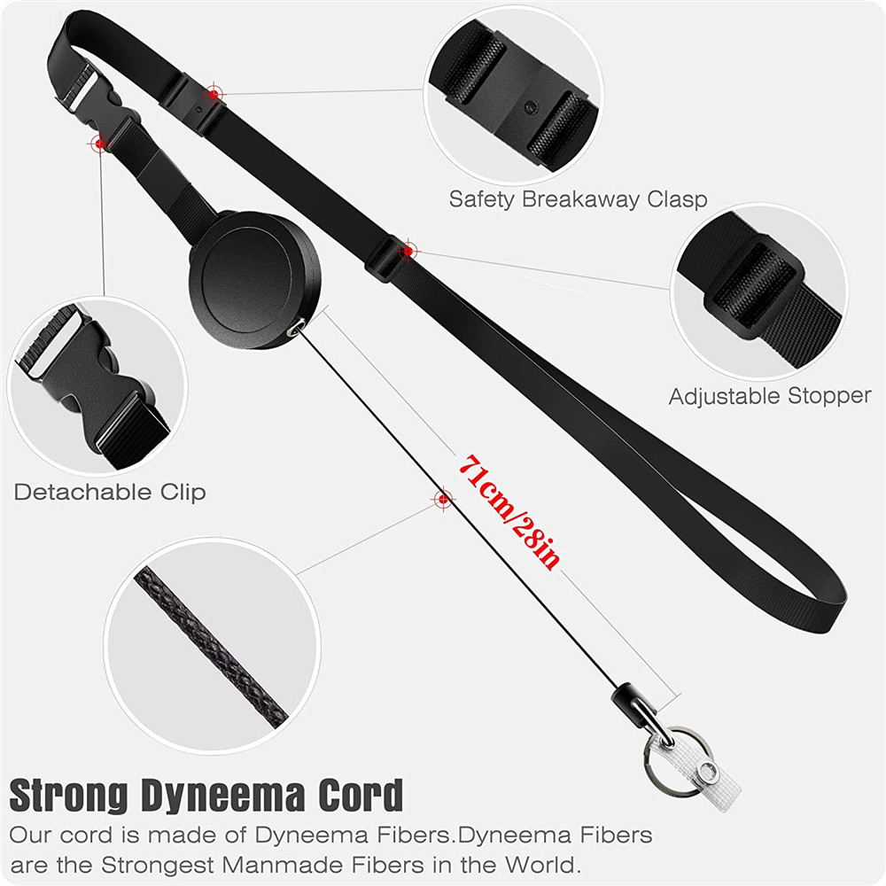 2pcs Retractable Badge Reel Id Lanyard Name Tag Card Badge Holder Reels Recoil Belt Key Ring Badge Clips Card Holder Keychain