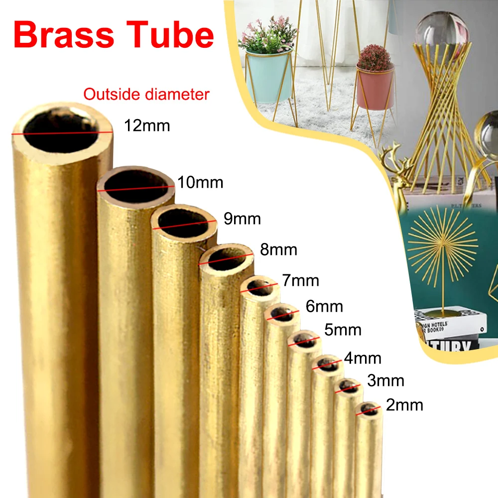new Brass Tube Diameter 2/3/4/5/6/7/8/9/10/11/12/13/14/15mm Length 300mm 0.5mm Round Pipe Tubing Brass Rod Modelmaking 2025 Cutting Tool
