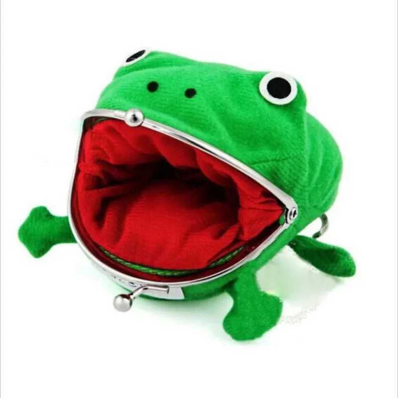 1PCS Hot Selling Frog Wallet Anime Carto Wallet Coin Purse Manga Flannel Wallet Cute Purse Coin Holder Mey Bag Small PouchXJ241111