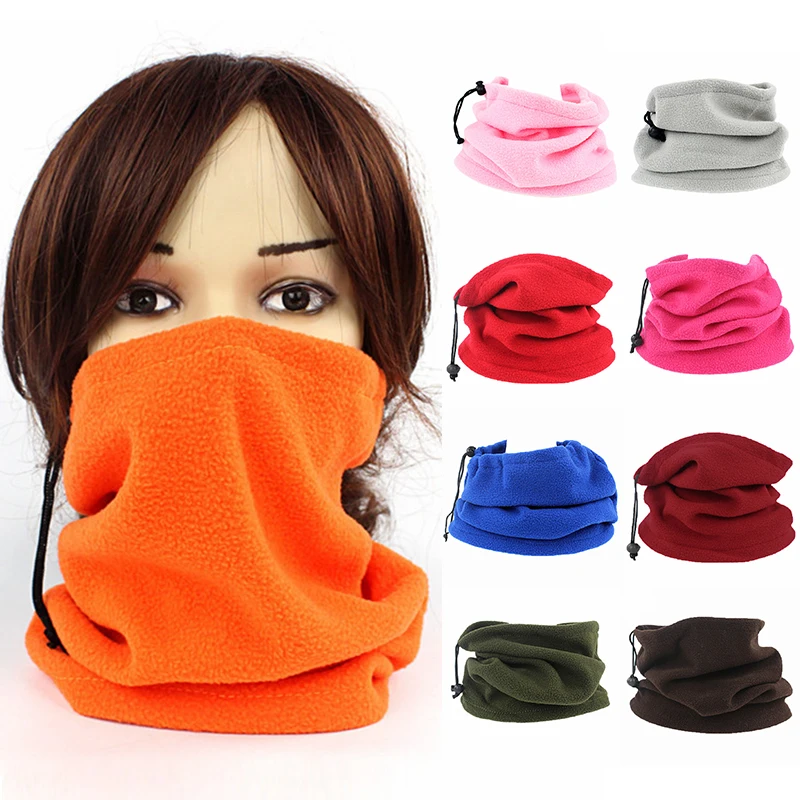 Fleece Ring Bandana Neck 2025 Tube Scarf Winter Ear Warmer Scarf Neck Warmer Adjustable Neck Collar Neckerchief Outdoor new Face Ski Mask