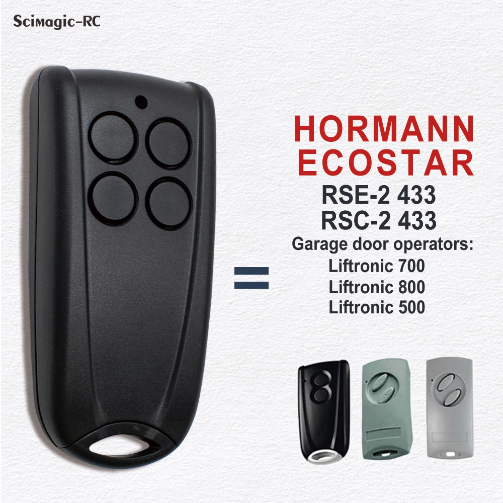 new Dustproof Waterproof Small Remote Control Replace Ecostar Rsc2 433 Hormann 2025 RSE2 433mhz Motor Liftronic 500 700 800