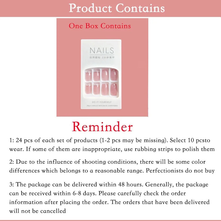 High quality factory wholesale 24/Pcs DIY fake nails Christmas long diamonds fake finger nails Art fake nails 241031