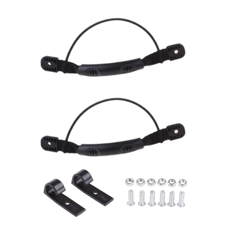 2pcs 2025 new Kayak Paddle Handles Canoe Rowing Boats Side Mount Carry Handle With Bungee