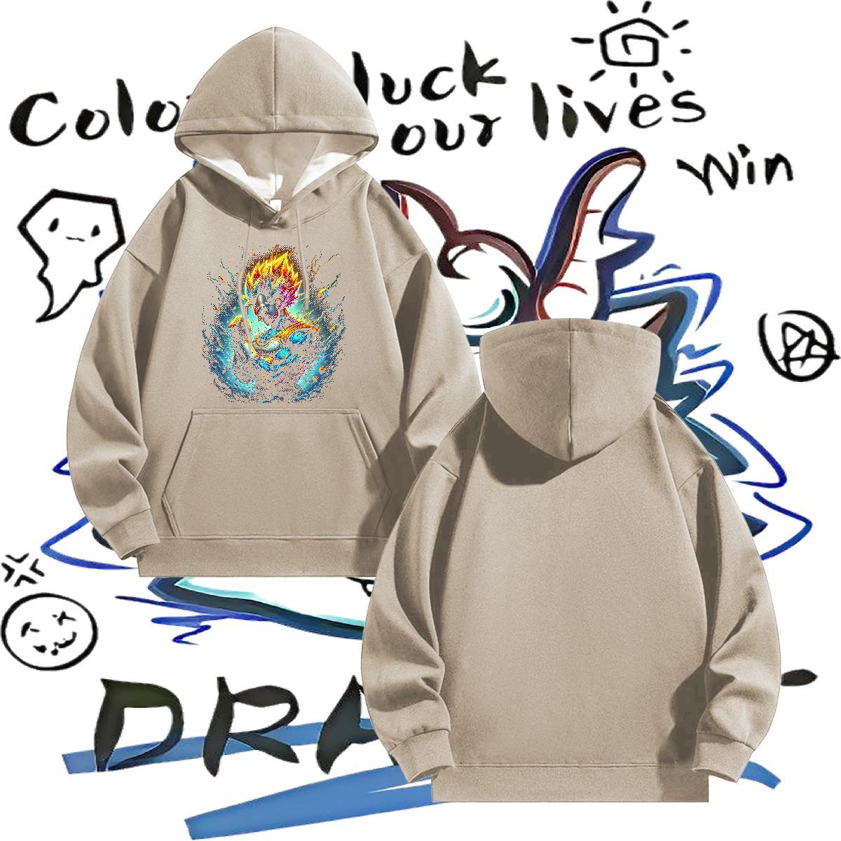 2024 DIY Mens Hoodie Sweatshirt Street Casual Wholesale Couples Hoodie Hooded Collar Plus Size Custom Tops Hoodie Thick Fleece