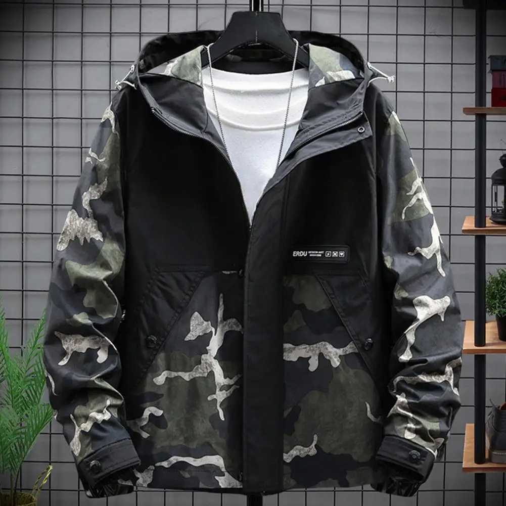 Mens Jacket Washable Mens Hoodie Spring Autumn Strtwear Trendy Relaxing Fit Printed Windbrr W241102