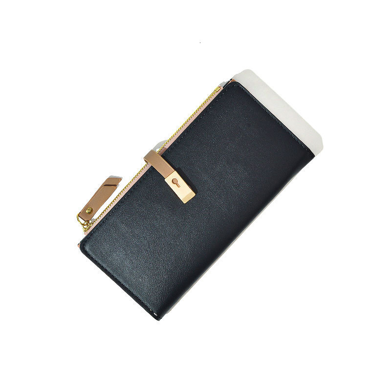 New Zipper Women's Japanese And Korean Simple Double Fold Wallet Fashion Small Fresh Solid Color Women's Designer Handbag