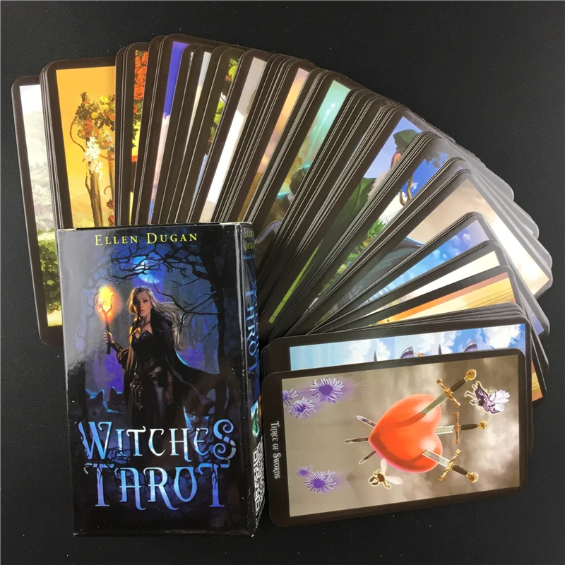Witch Tarot Deck Cards Future Fate Indicator Forecasting Cards Gift Table Game Board Game