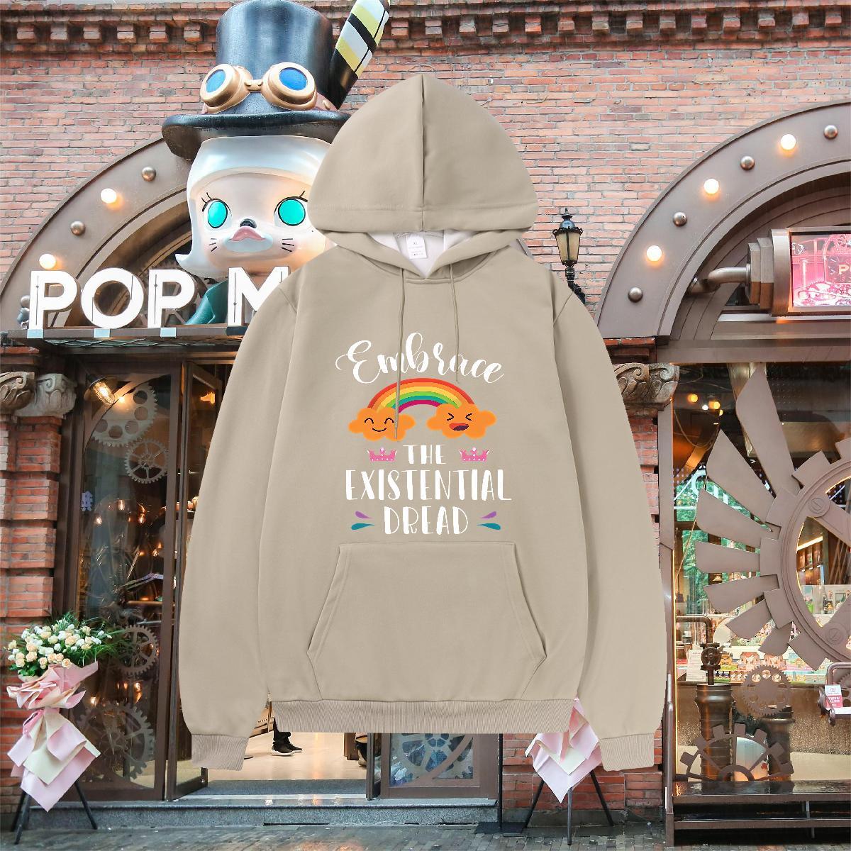 2024 DIY Men's Hooded Sweatshirt Breathable Unisex Hoodie for Man Woman Custom Anime Tops Home Outdoor Thick Fleece