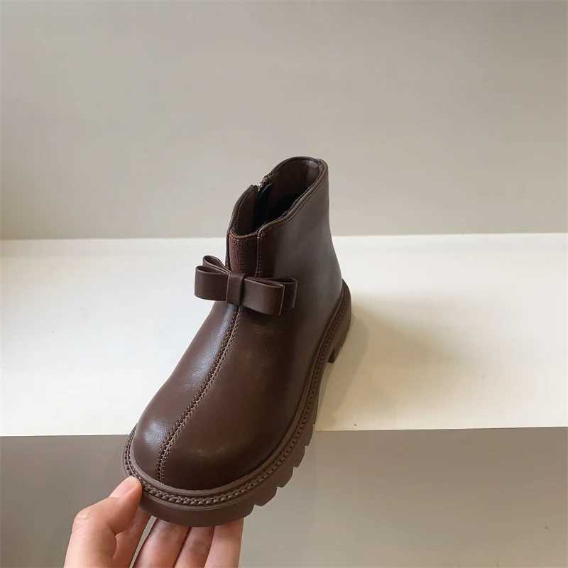 Zapatos Ni a platform childrens boots autumn and winter two cotton girls princess boots boys leather boots fashion ankle boots British short boots M24