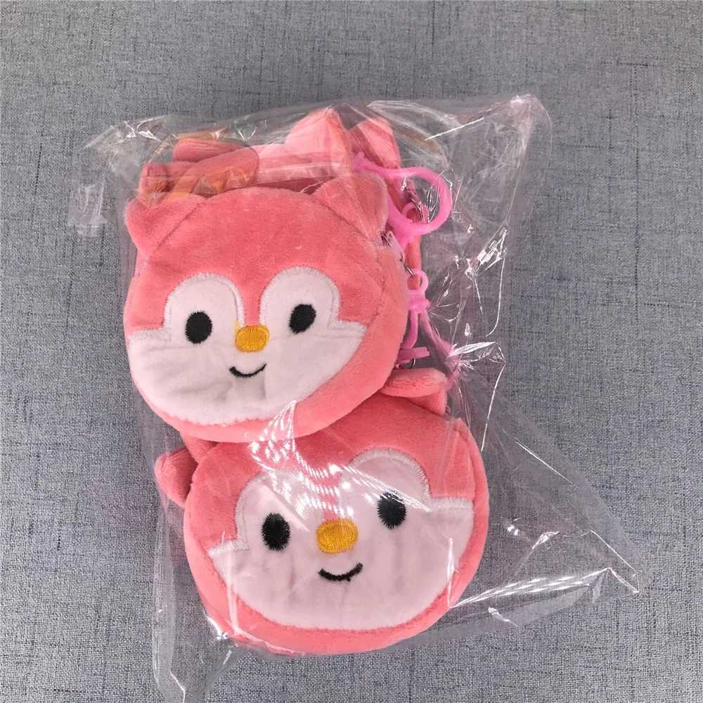 12PCS/LOT Gift Small Key Hook Pendant Plush Coin BAG Panda Animal Coin Pouch 7CMXJ241111