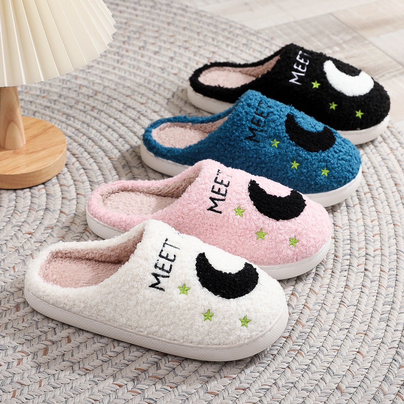 2025 new Me Meet At Midnight Slippers Taylor Style Cozy Comfortable Embroidered Slides Ts Swifties Music Tour Houseshoes For Men Women