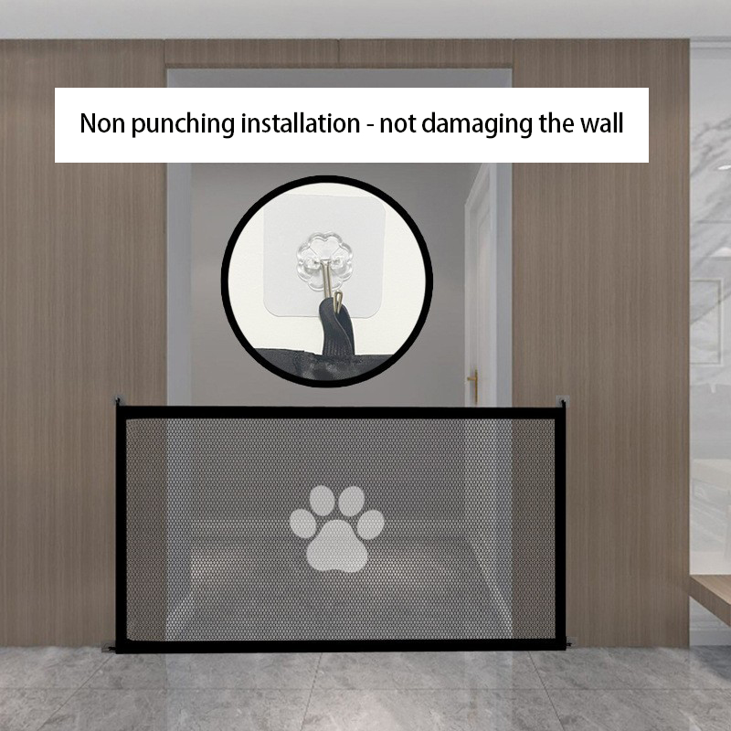 Dog Fence No Perforation Pet Partition Fence Portable Folding Barrier Safety Protection Net Amazon Hot selling