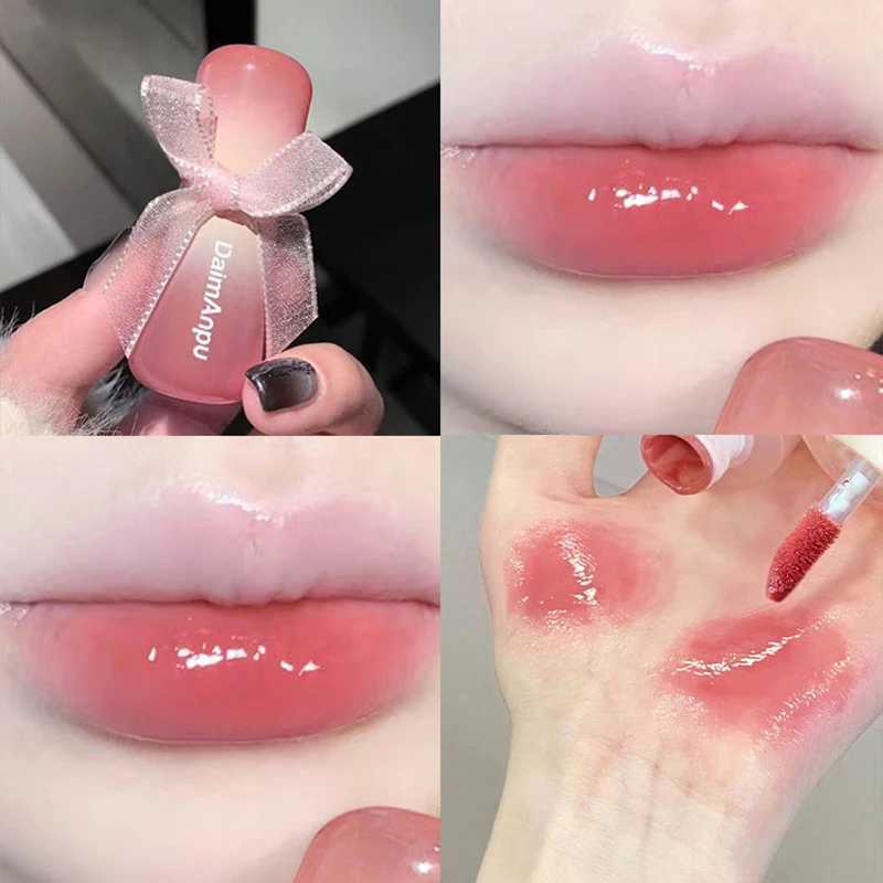 Mirror Watercolor Lip Color Moisturizing Sexy Tea Red Lip Color lipstick Makeup Lasting Color Stickless Cup Lip Color New W241101