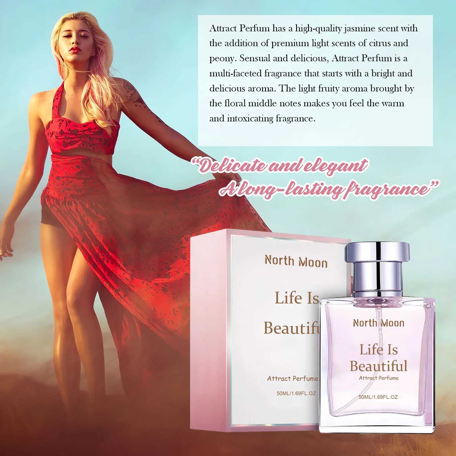 Pheromone perfume female attractiveness perfume aromatic plants keep odor remove odor body mist deodorant perfumeW241102