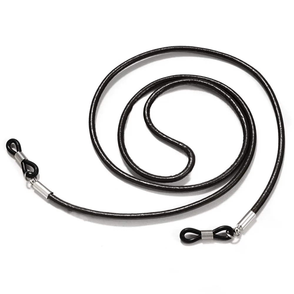 Reading Glasses Chain Men 70cm PU Leather Sunglasses Lanyard Strap Necklace Eyeglass Chain Glasses Cord Vintage Decor Accessory