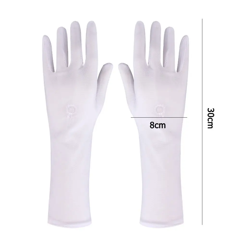 Sunscreen Women Gloves Mid-Long Summer Spring Lady Stretch Anti UV Slip Resistant ddmysmile Driving Glove Breathable Sun-Protective Sleeve Smile