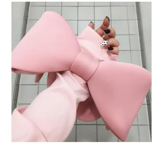 1 female Valentines Day handbag big bow day clutch bag evening party clutch black handbag shoulder bag Bolsas Feminina 241031