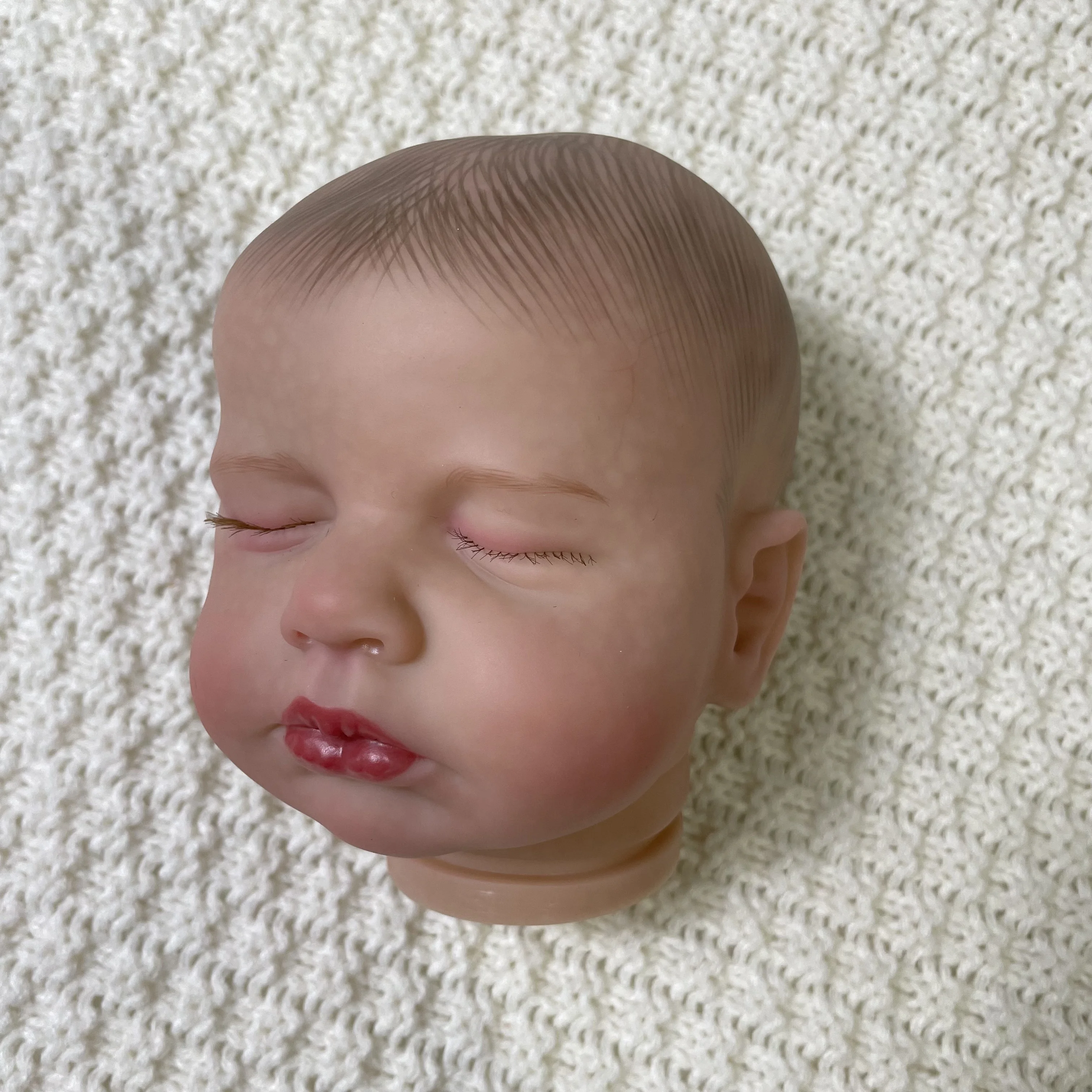 20 Inch Reborn LouLou 3D Skin Painted Kit With Rooted Eyelashes and Cloth Body Unassembled new Reborn Baby 2025 Doll Parts DIY Molds