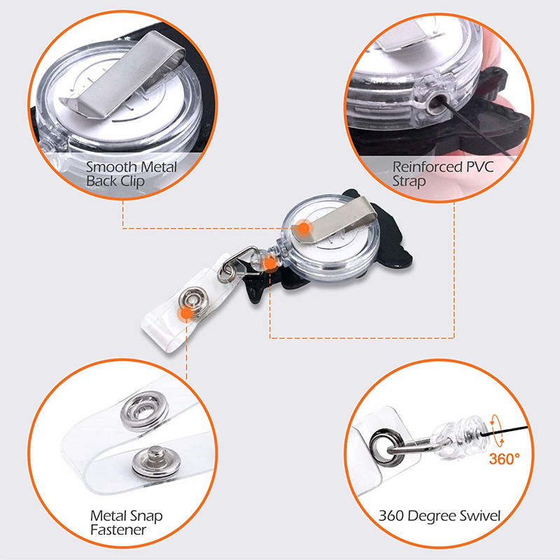 2025 1 Piece PVC Retractable Nurse Badge Reel Cute Colorful Love Heart Students Name Tag ID Card Holder new Keychains Lanyard