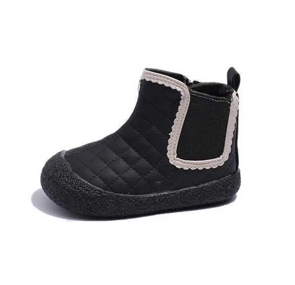 Autumn and winter baby boots childrens shoes outdoor anti slip baby shoes waterproof lace childrens plush ankle boots M241102