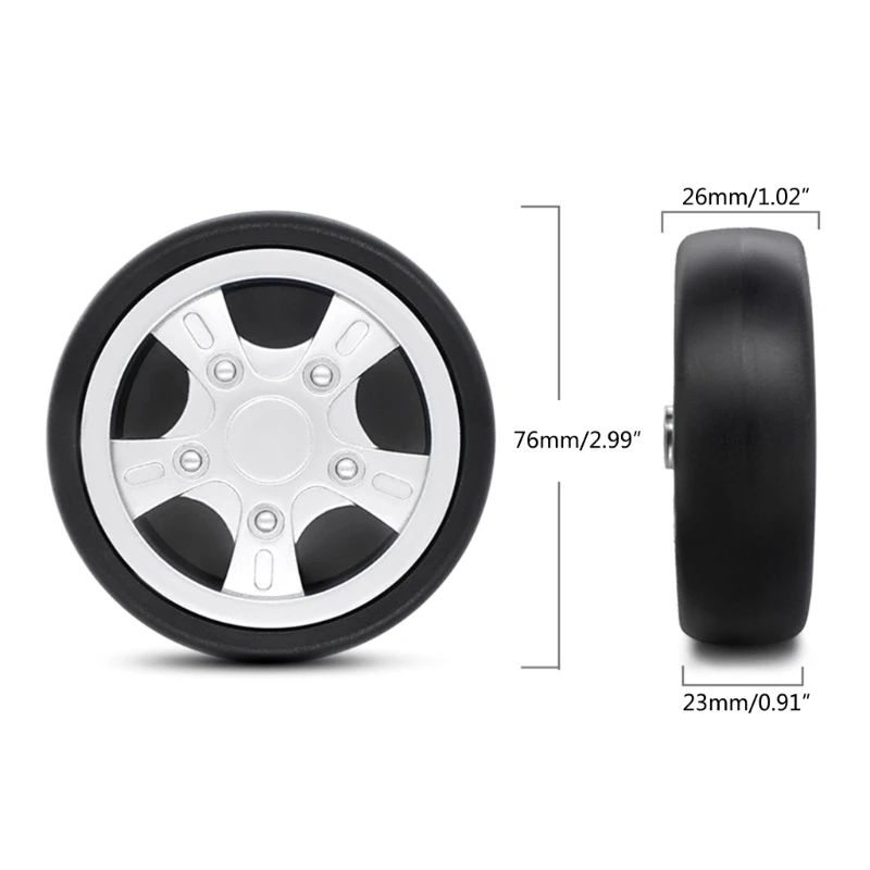 1PC DIY Luggage Suitcase Wheel Repair Accessories Portable Travel Luggage Replacement for Women Men