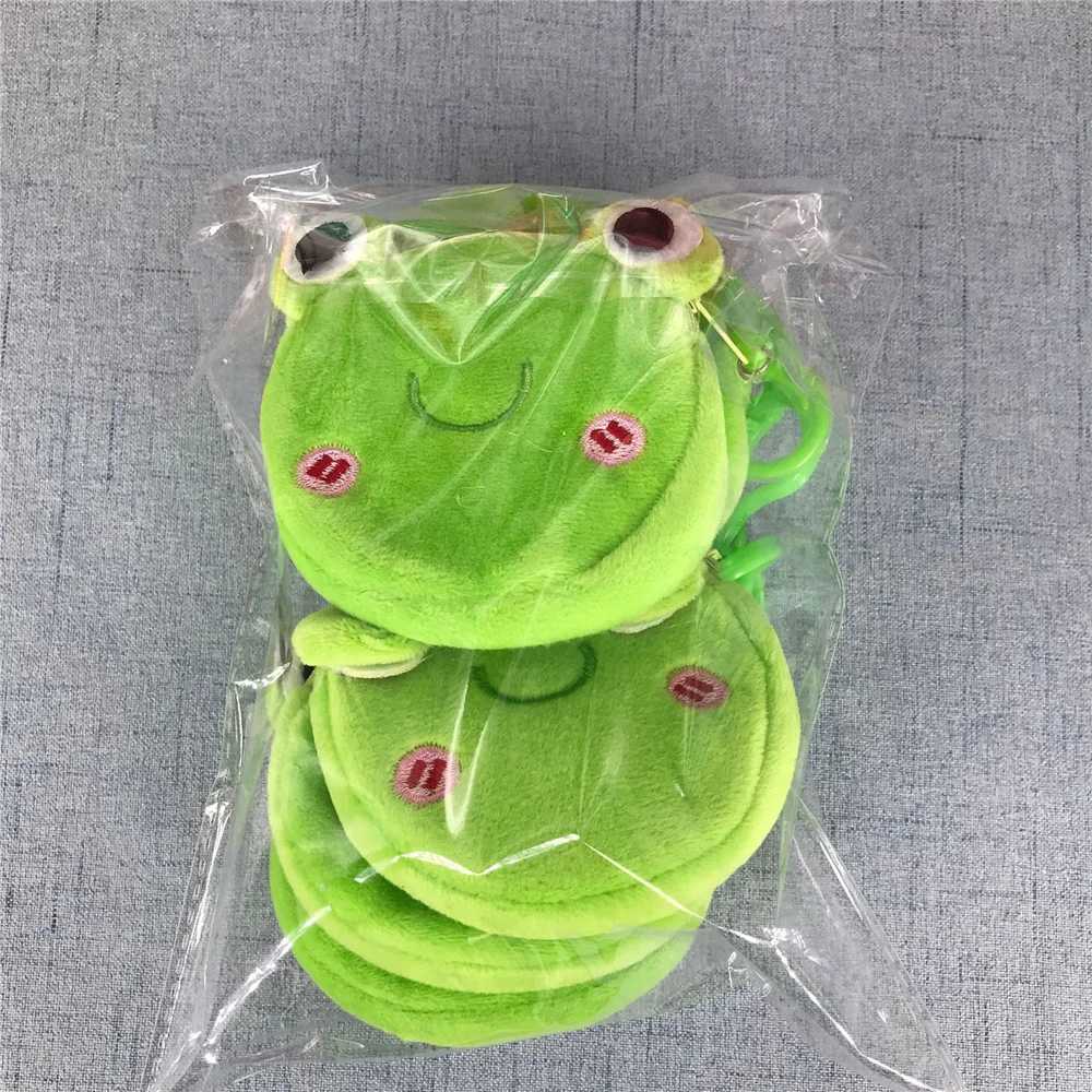 12PCS/LOT Gift Small Key Hook Pendant Plush Coin BAG Panda Animal Coin Pouch 7CMXJ241111