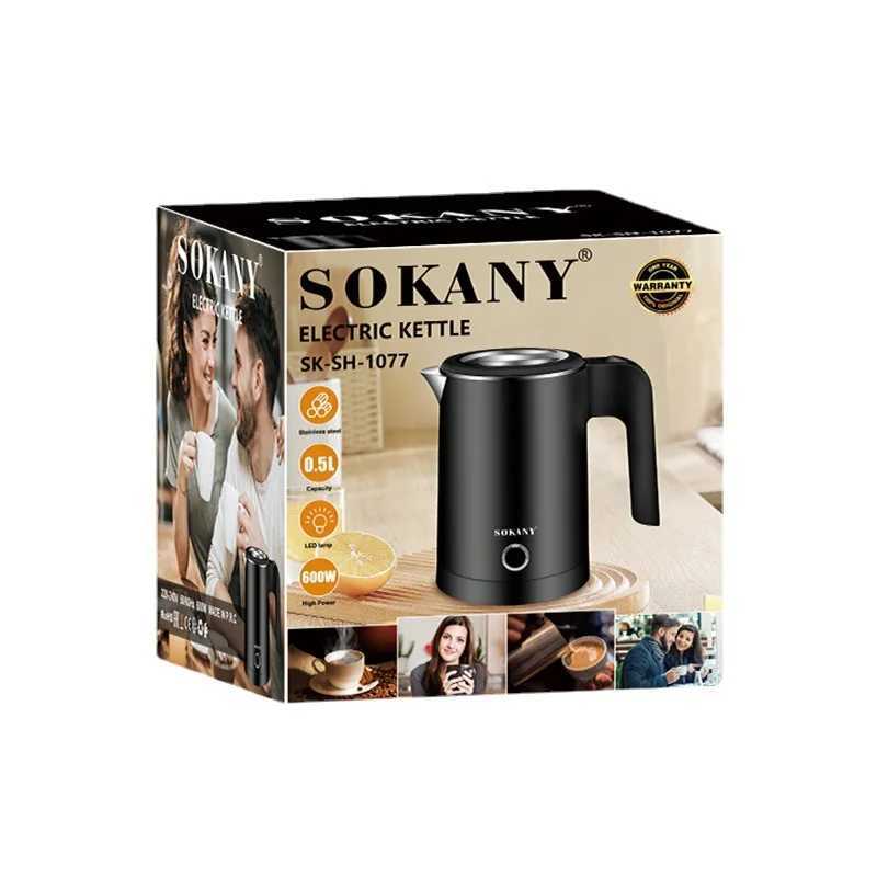 0.5L stainless steel electric kettle used for double-layer heat-resistant wall automatic safety automatic closing and drying protection 120V/2000W Y24