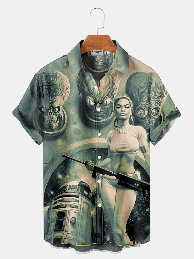 Y2K Clothing Funny For Men Shirts Hawaiian Haruku 3D Printing 2025 Oversized new Real Imported-china Camisa Floral Masculina Social