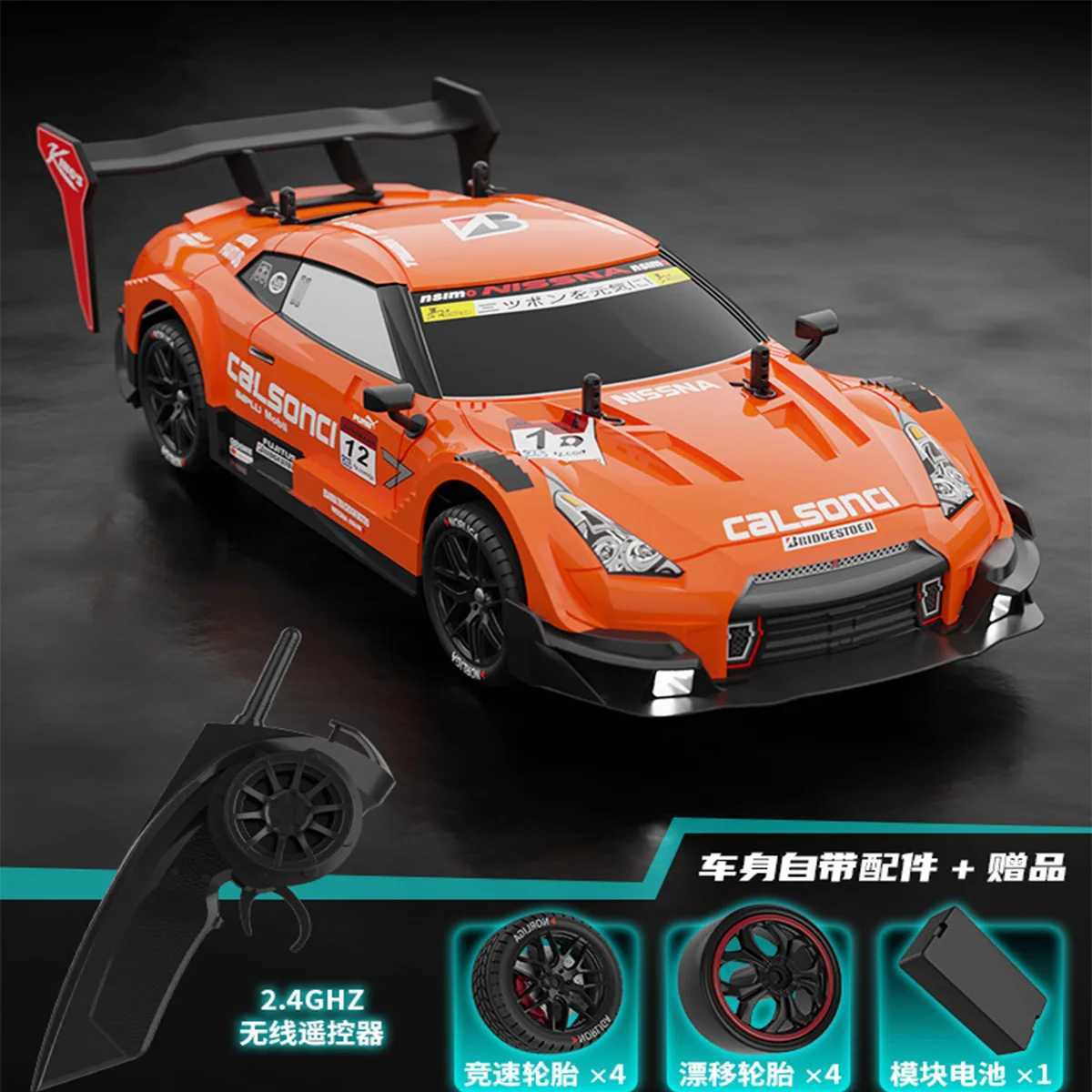 Free shipping RC GTR 2.4G Drift Racing 4WD Off road Wireless Remote Control Car Electronic Hobby Childrens Toys