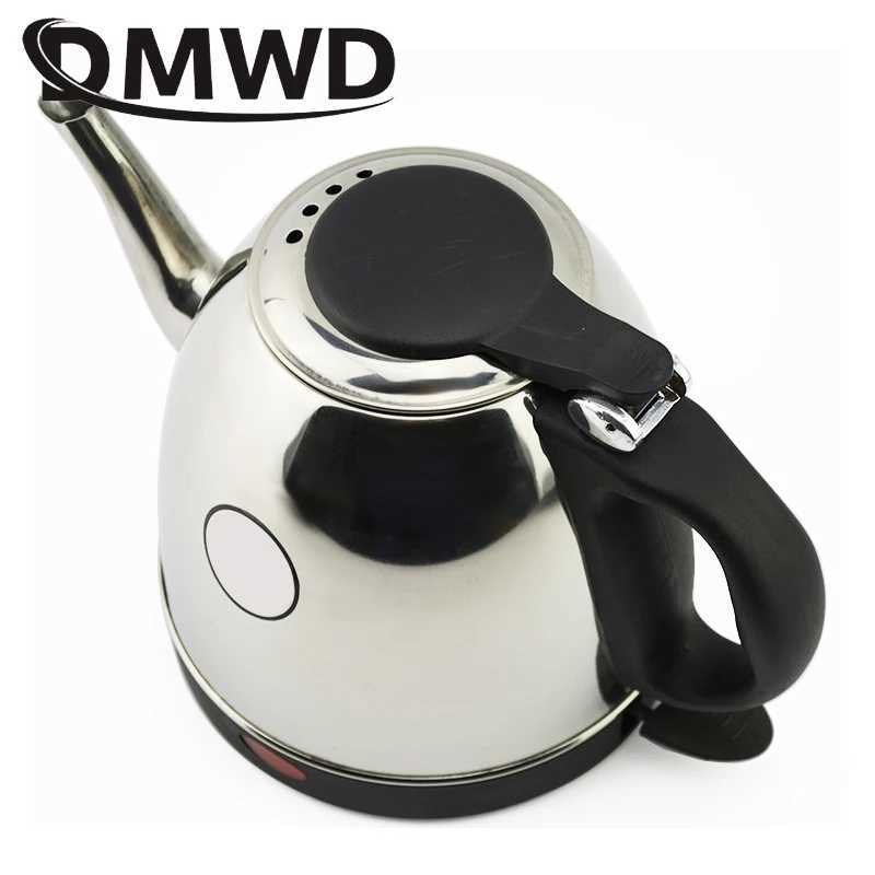Long mouth electric kettle stainless steel boiler hot beverage teapot heater automatic power-off heating cup Y241102