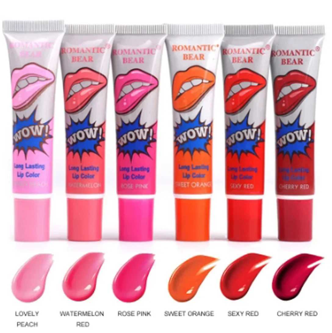Makeup fluid lipstick gloss waterproof lasting tears lipstick ladies sexy red makeup tears pulling lips facial mask W241101